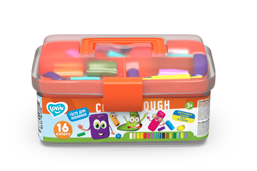 16 colors Box ТМ Lovin Набір для ліплення з тістом