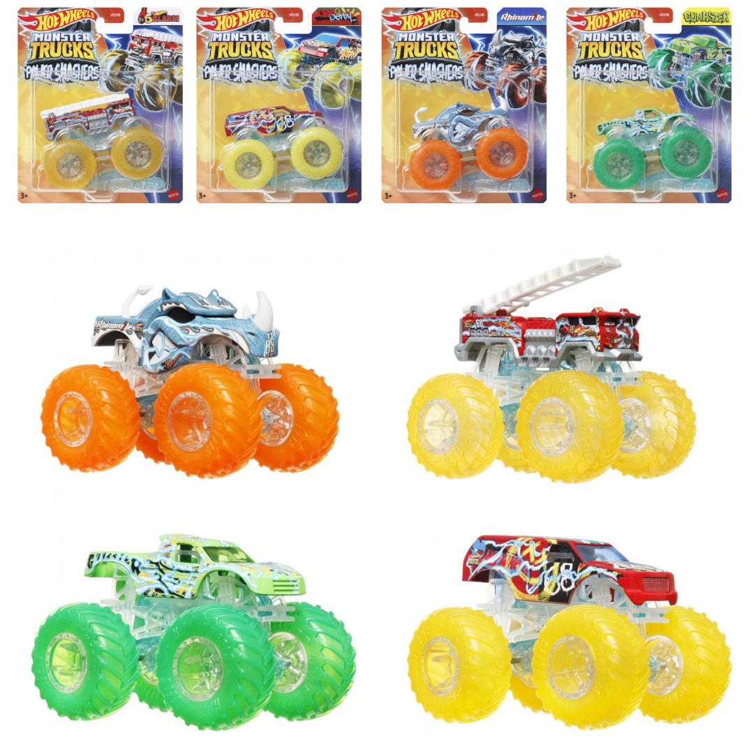 Базова машинка-позашляховик 1:64 серії "Power Smashers" Monster Trucks Hot Wheels (в ас.)