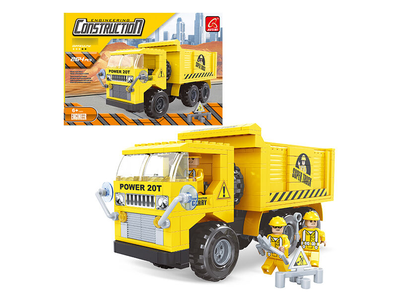 Конструктор AUSINI 29602 (24/2) "Будівельна техніка", 210 елементів, у коробці