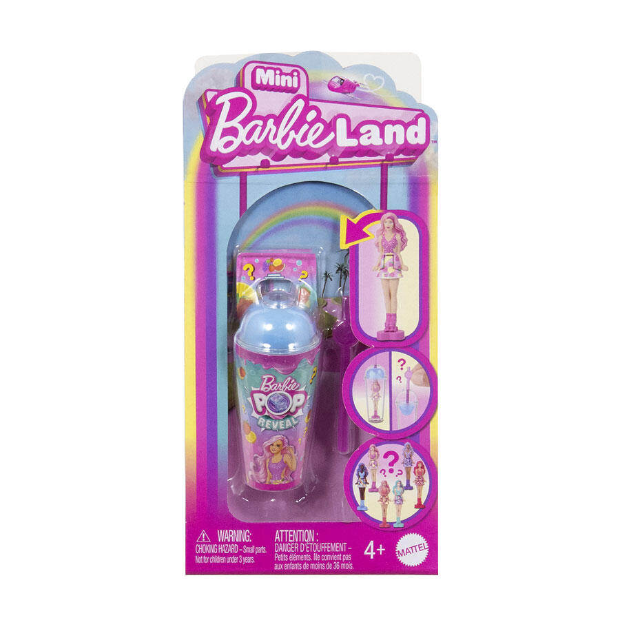 Мінілялечка-сюрприз Barbie "Pop Reveal" серії "Mini BarbieLand" – круті Бабл-ті