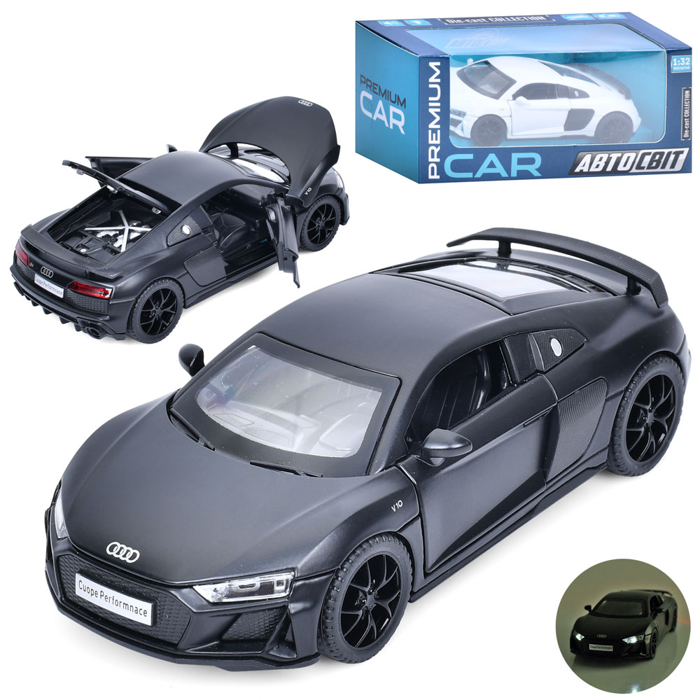 Машина AP-2078 АвтоСвіт,1:32,мет.,інерц.,відчин.двері/капот/багажник,2 кольори,муз.,світло,бат.,кор.