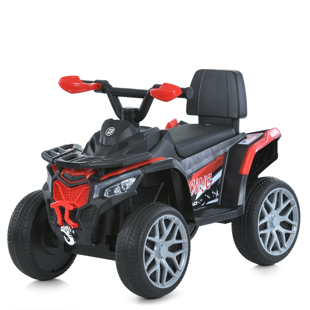 Квадроцикл M 6125EBLR-3 2,4Gрадіок.,2в1(кат.-тол.),1*6V4,5AH,1*25W,MP3,USB,BT,EVA,муз.світло,червон.