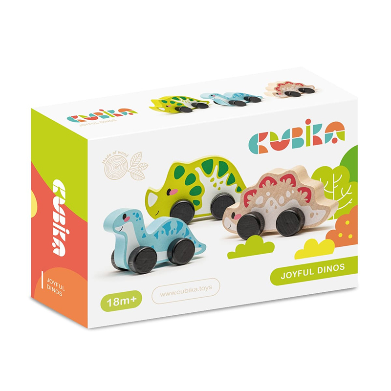 Дитячий набір "Веселі динозаври"/Wooden toy set "Joyful dinos"
