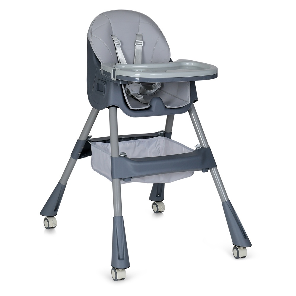 Стільчик M 5722 Gray для годування, пластик, сірий