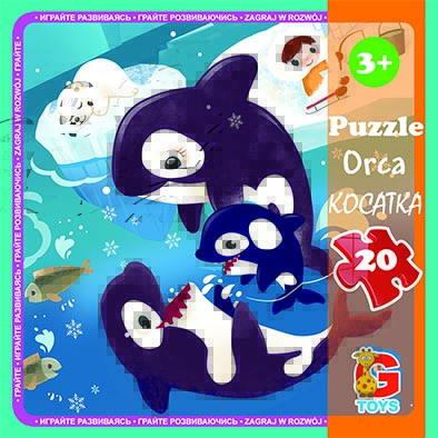 LO7 Пазли ТМ "G-Toys" із серії "В океані", 20 ел.
