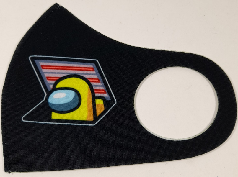 Маска Pitta Print M Among Us Yellow Luke Black																						