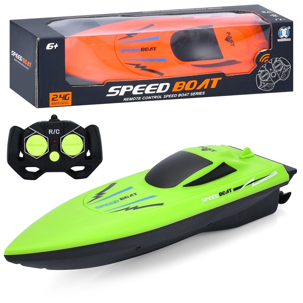 Катер CR1990 радіокер. 2,4G, 2 кольори, бат., кор., 27-7-8,5 см.