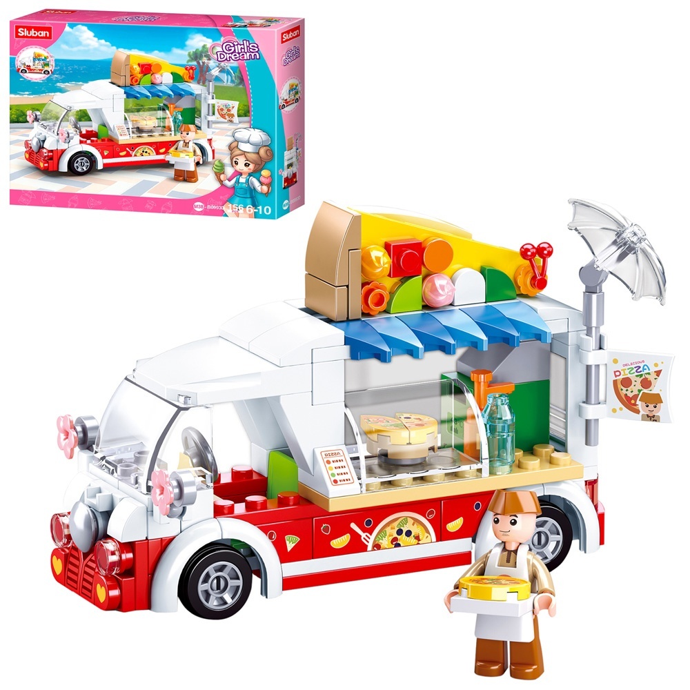 Конструктор SLUBAN M38-B0993D "Girls Dream": Трек з піцою , 156 дет.