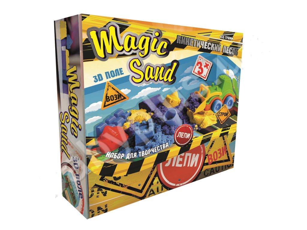 Набір для творчості 51201 "Magic sand 0,450 + трактор", в кор-ці 30-23,5-7см