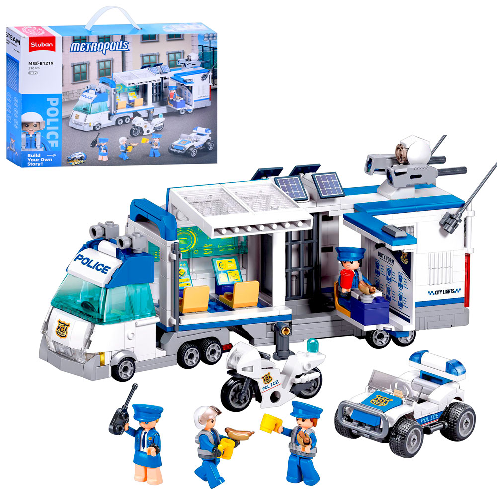 Конструктор SLUBAN M38-B1219 "Metropolis": Командний автомобіль, 510 дет.