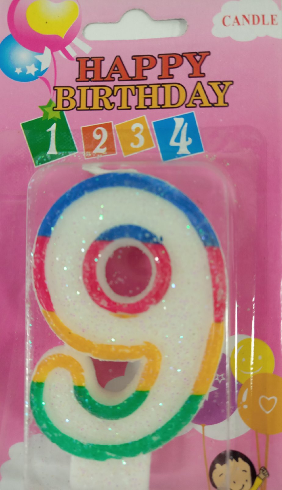 Свічка цифра "9"