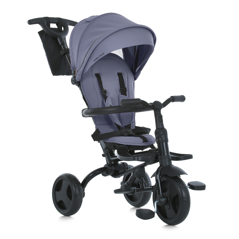 Велосипед MT 1055 Grey 3 кол.EVA (10/8) склад,поворот сид.,.гальма,склад.кермо,підшип.,сумка,сірий