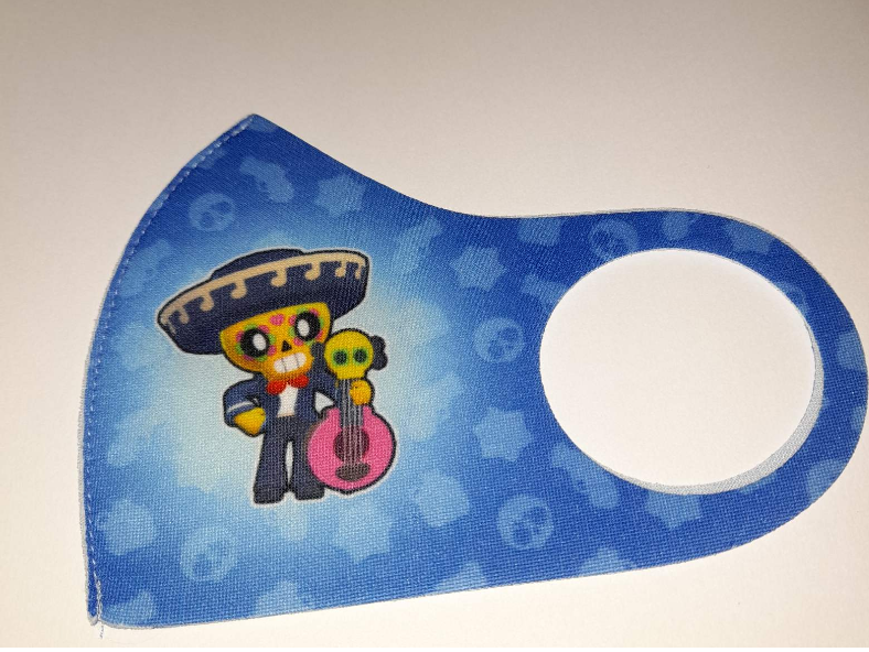Маска Pitta Print S Brawl Stars Поко Blue																						