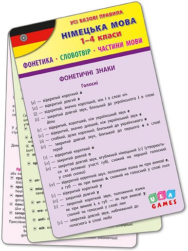 Книга Усі базові правила. Німецька мова. 1-4 класи