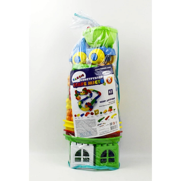 Набір дитячий "Конструктор BAMSIC Старе місто №2»  83 деталі артикул 115/22 Бамсик