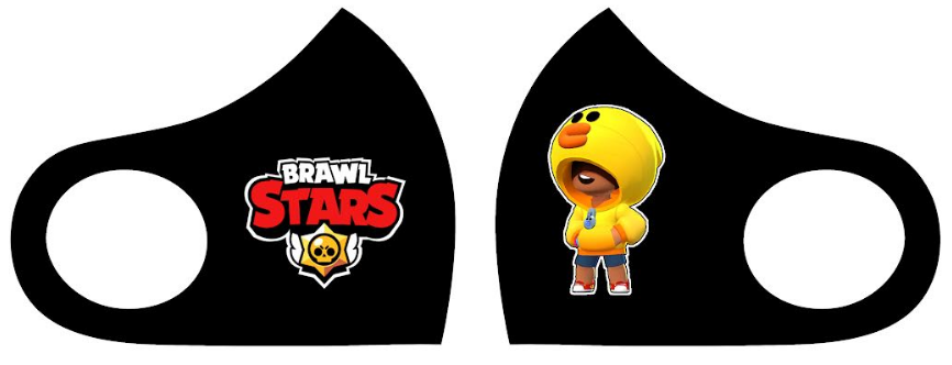 Маска Pitta Print M Brawl Stars Леон Утка Black																						