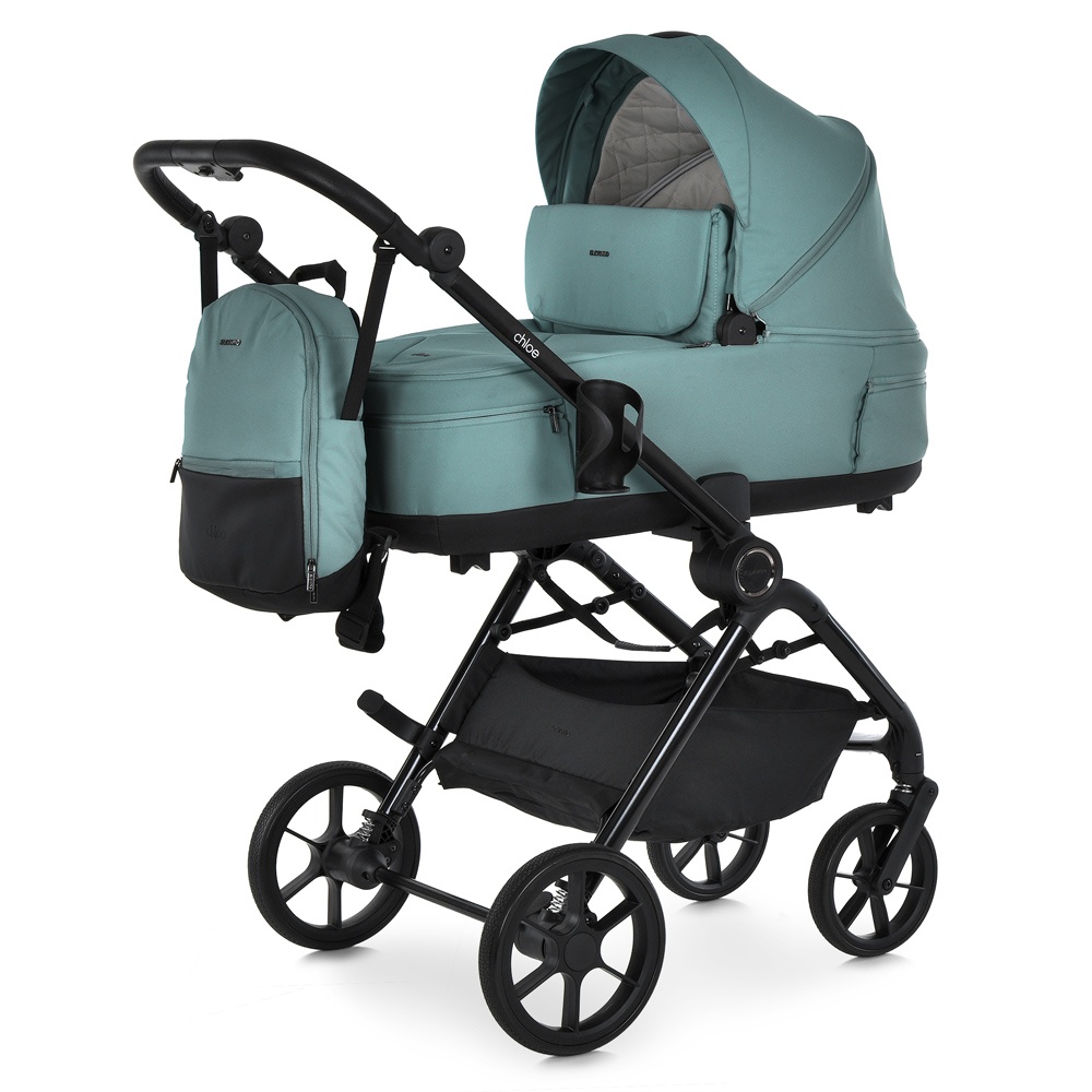 Візок універсальний 2в1 El Camino CHLOE ME 1191-1 Emerald Green люлька+прогул.блок, підскл., зелений