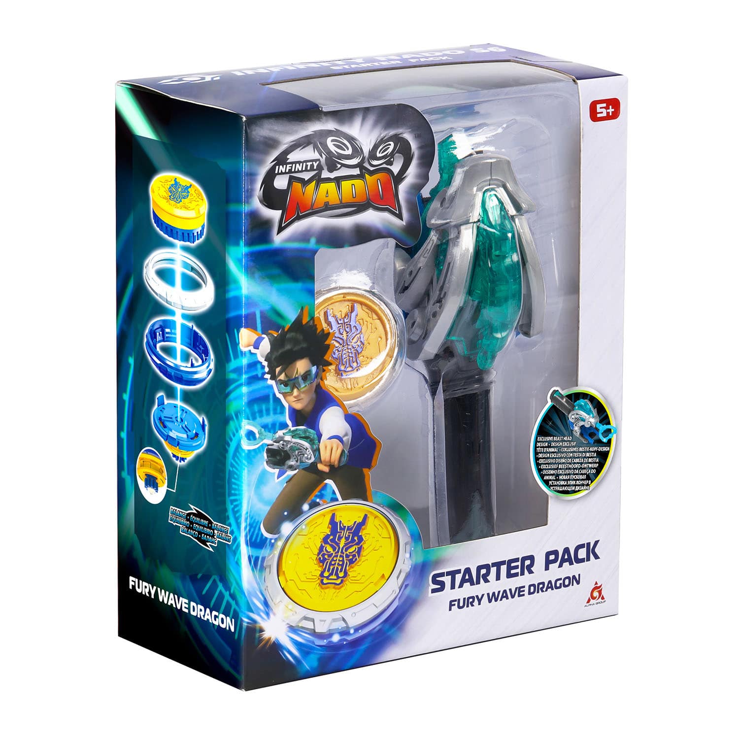 Дзиґа Infinity Nado VI Starter Pack Лютий Дракон (Fury Wave Dragon)