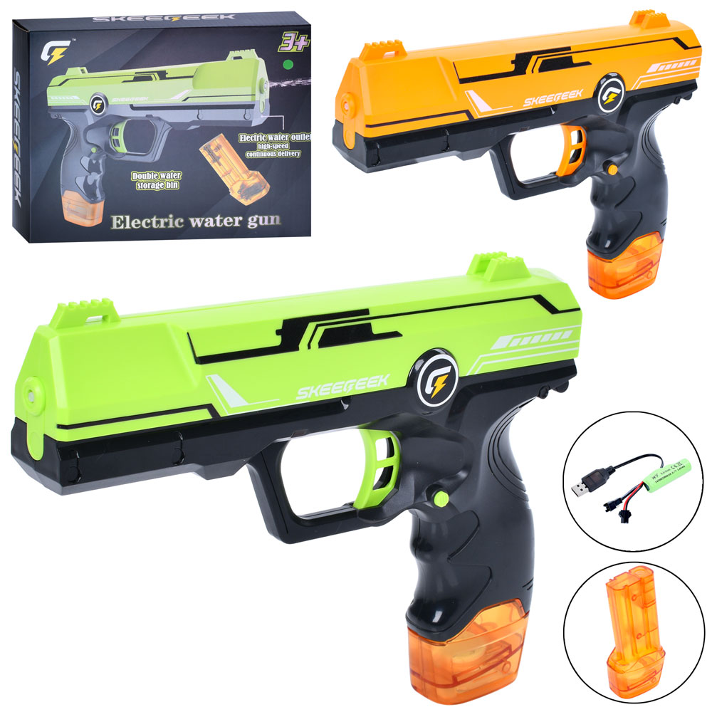 Водяний пістолет X77-51 акум., USB, 2 кольори, кор., 23-18-4 см.