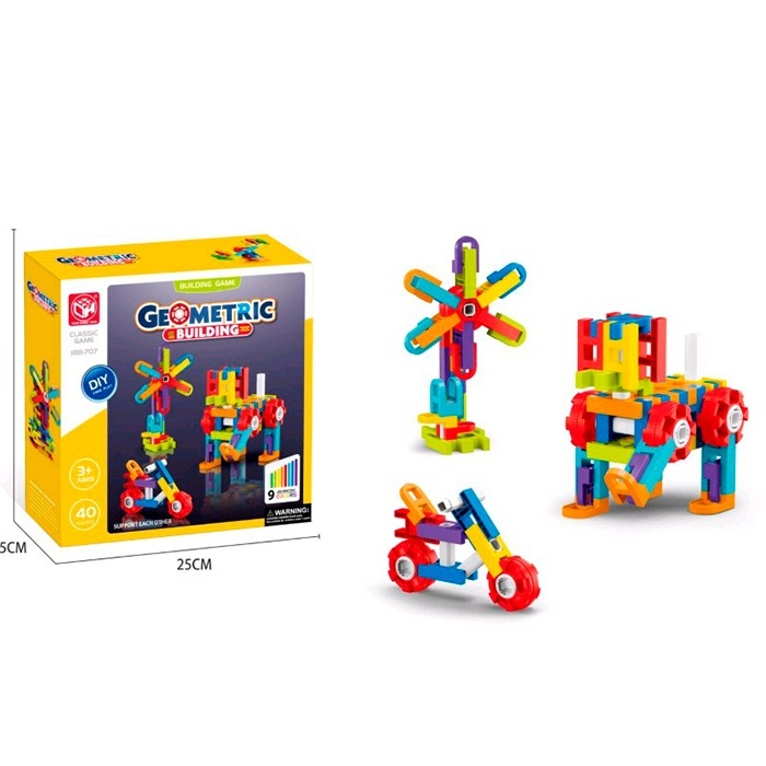 Конструктор 188-707 40дет, кор., 25-25-6,5см