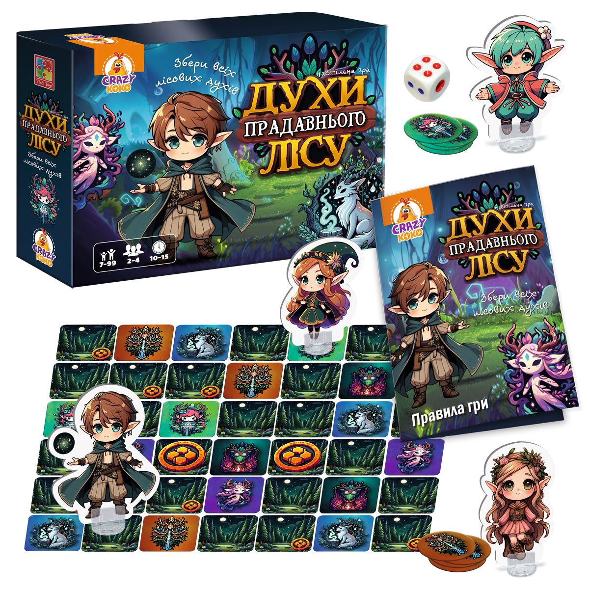 Гра настільна Vladi Toys розважальна. Духи прадавнього лісу VT8055-48