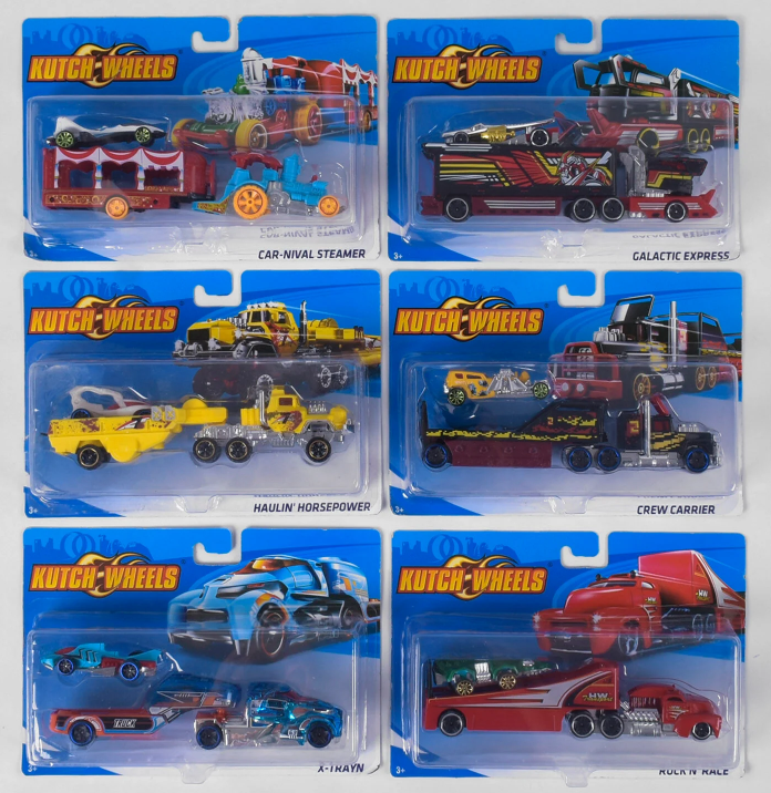 Трейлер з машинкою T-G 868-1 6 видів, металопластик, на аркуші