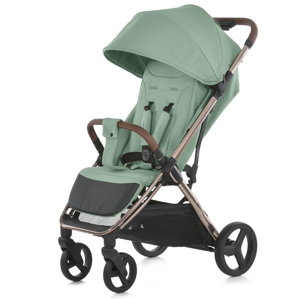 Візок дитячий ME 1192 AXIS Sage Green прогулянковий, до 22 кг, PU колеса, регул.ручка, чохол,зелений