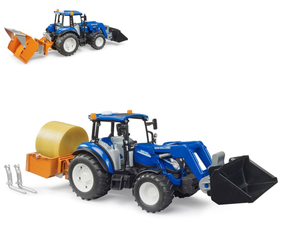 Набір іграшковий. Трактор New Holland T5.121з переднім навантажувачем та аксесуарами