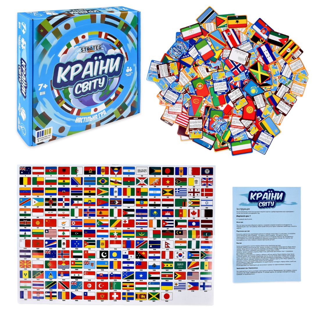 Настільна гра Strateg Країни світу (30952)
