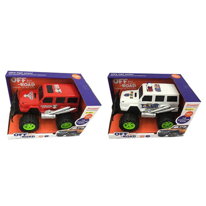 Джип 16809-10 інерц., 2види (1вид-поліція), по 2кольори, кор., 28,5-18-17,5см.