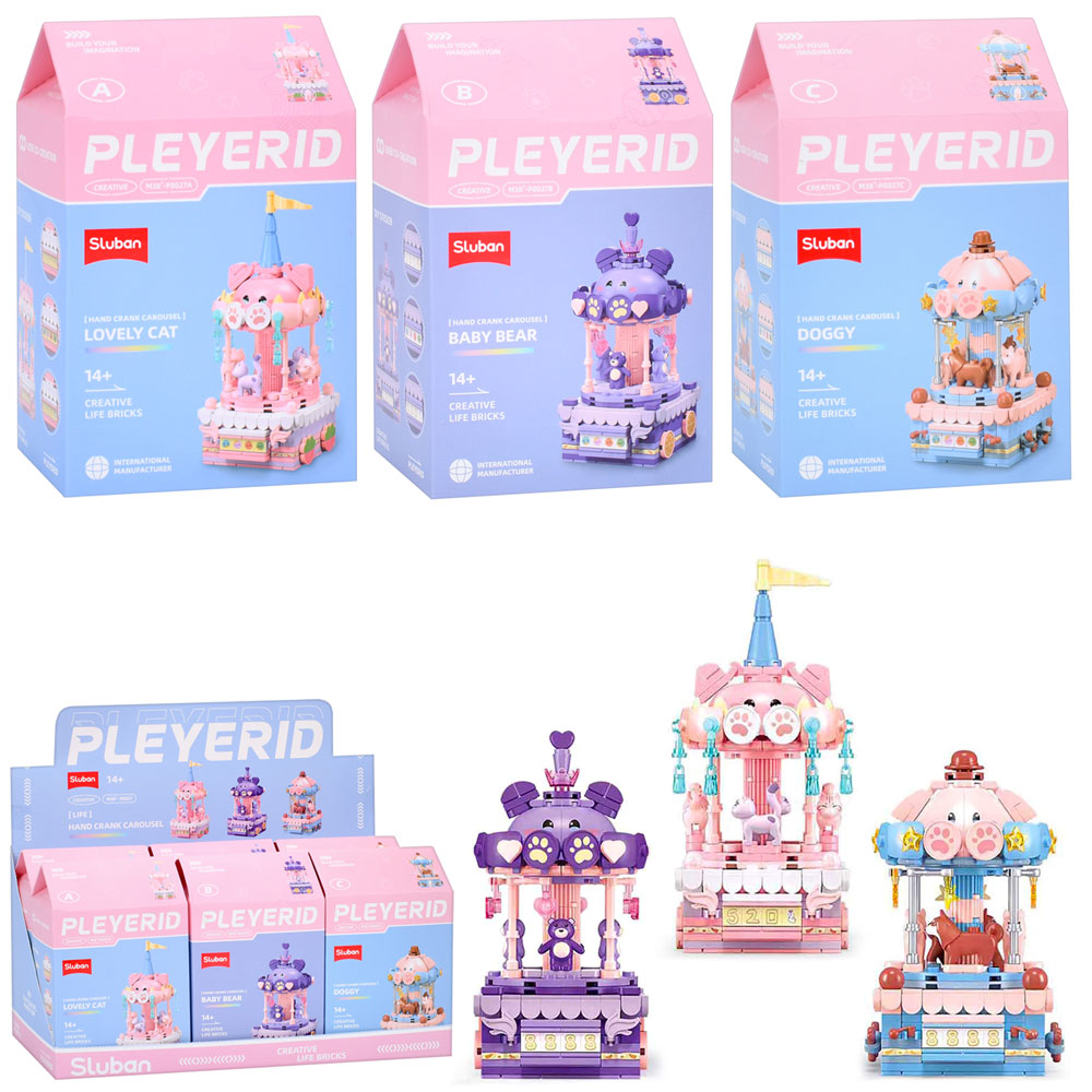 Конструктор SLUBAN M38-P8027 " Pleyerid ": Карусель/парк розваг, 250-271 дет.