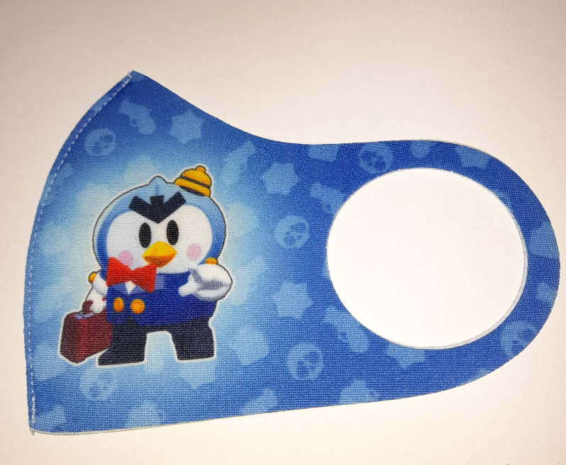 Маска Pitta Print S Brawl Stars Мистер Пи Blue																						
