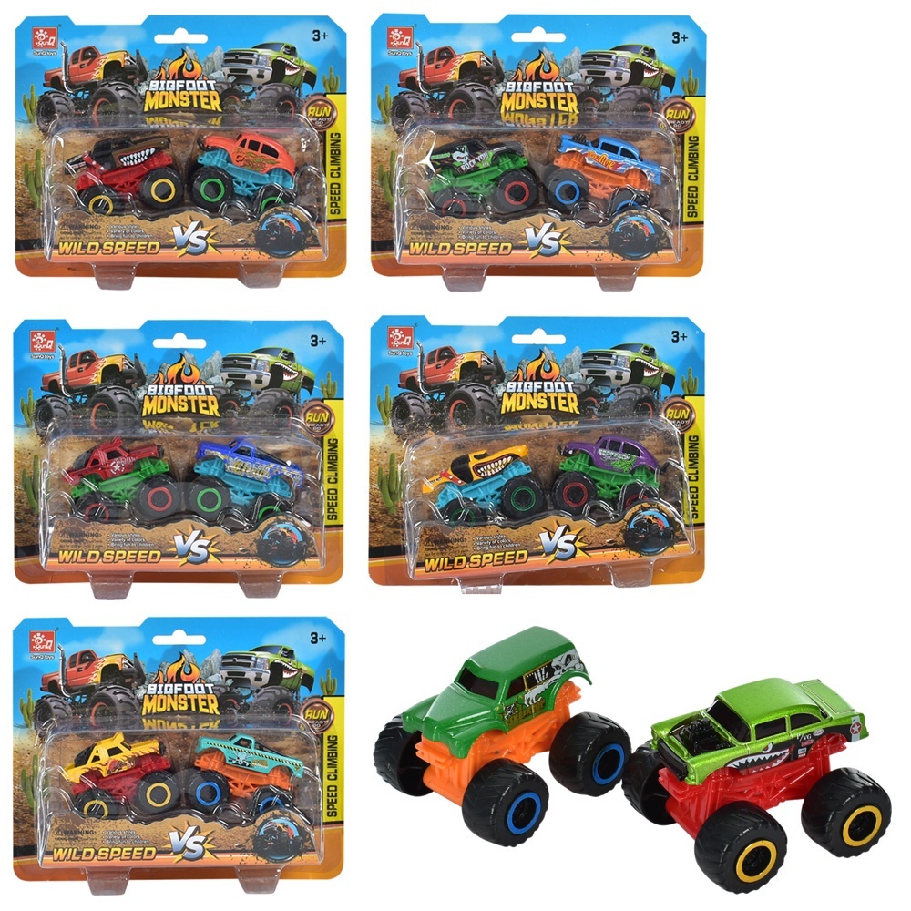 Набір машинок SQ80788-1 2 шт., 6 видів, лист, 20-16-7 см.