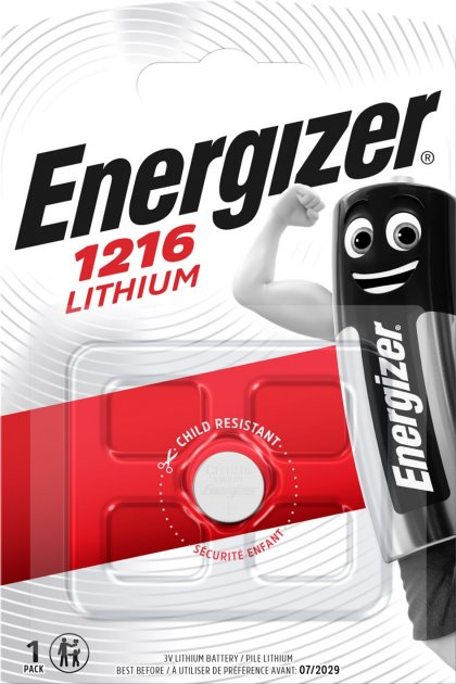 Батарейка ENERGIZER CR1216 Lithium уп. 1шт.