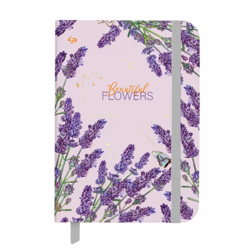 Блокнот TM 4Profi "Beautiful flowers" lavender, А5