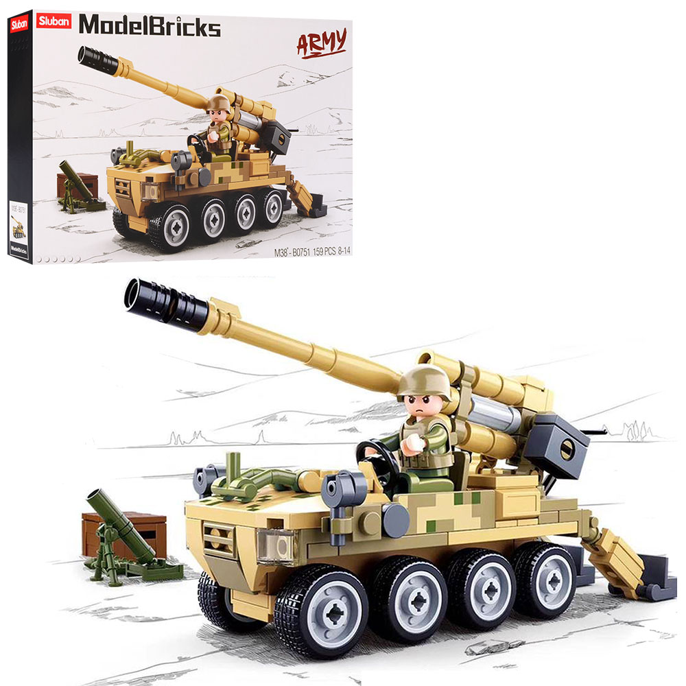 Конструктор SLUBAN M38-B0751 "Model Bricks": Військовий всюдихід для штурму, 159 дет.