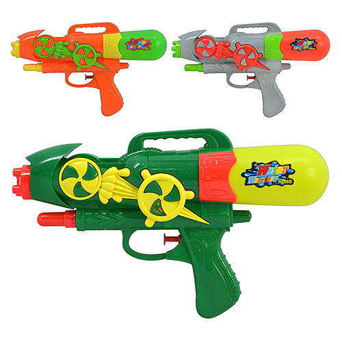 Водяний пістолет M 0150 U/R помпа, 3 кольори, кул., 19-27см.