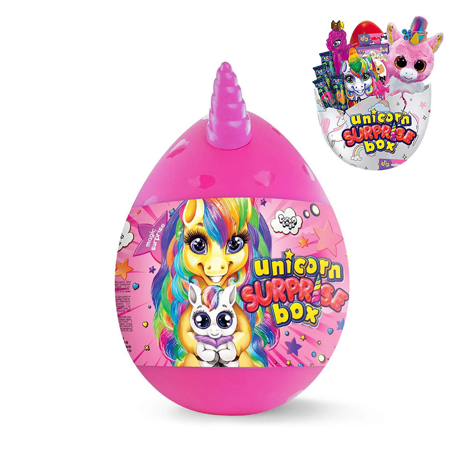 Яйце-сюрприз "Поні" "UNICORN SURPRISE BOX" USB-01-01U УКР. (2) ВИДАЄТЬСЯ ТІЛЬКИ ЯЩИКОМ, "Danko Toys"