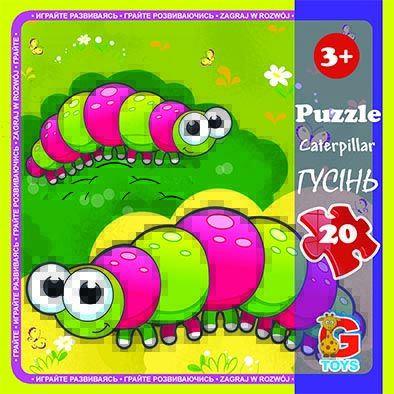 LI06 Пазли ТМ "G-Toys" із серії "Комахи", 20 ел.