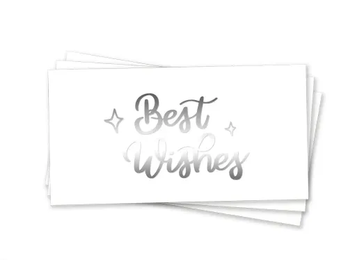 Конверт для грошей "Best Wishes Срібне Тиснення"