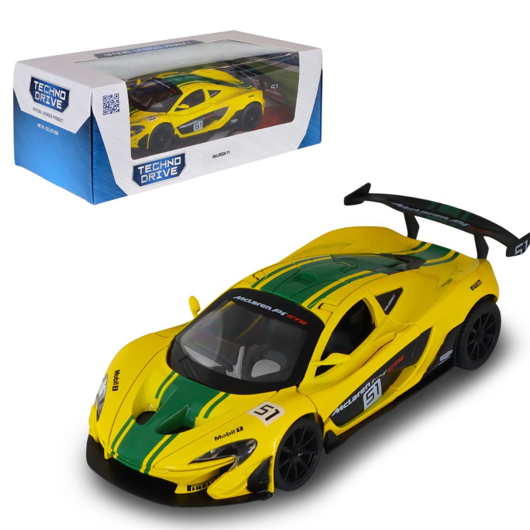 Автомодель - MCLAREN P1 (жовтий, 1:43)