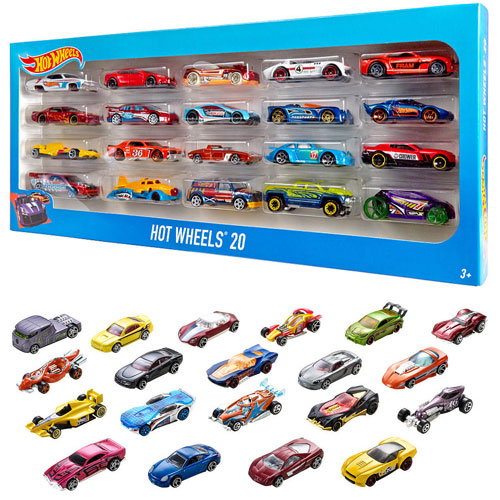 Набір з 20-ти базових машинок Hot Wheels (в ас.)