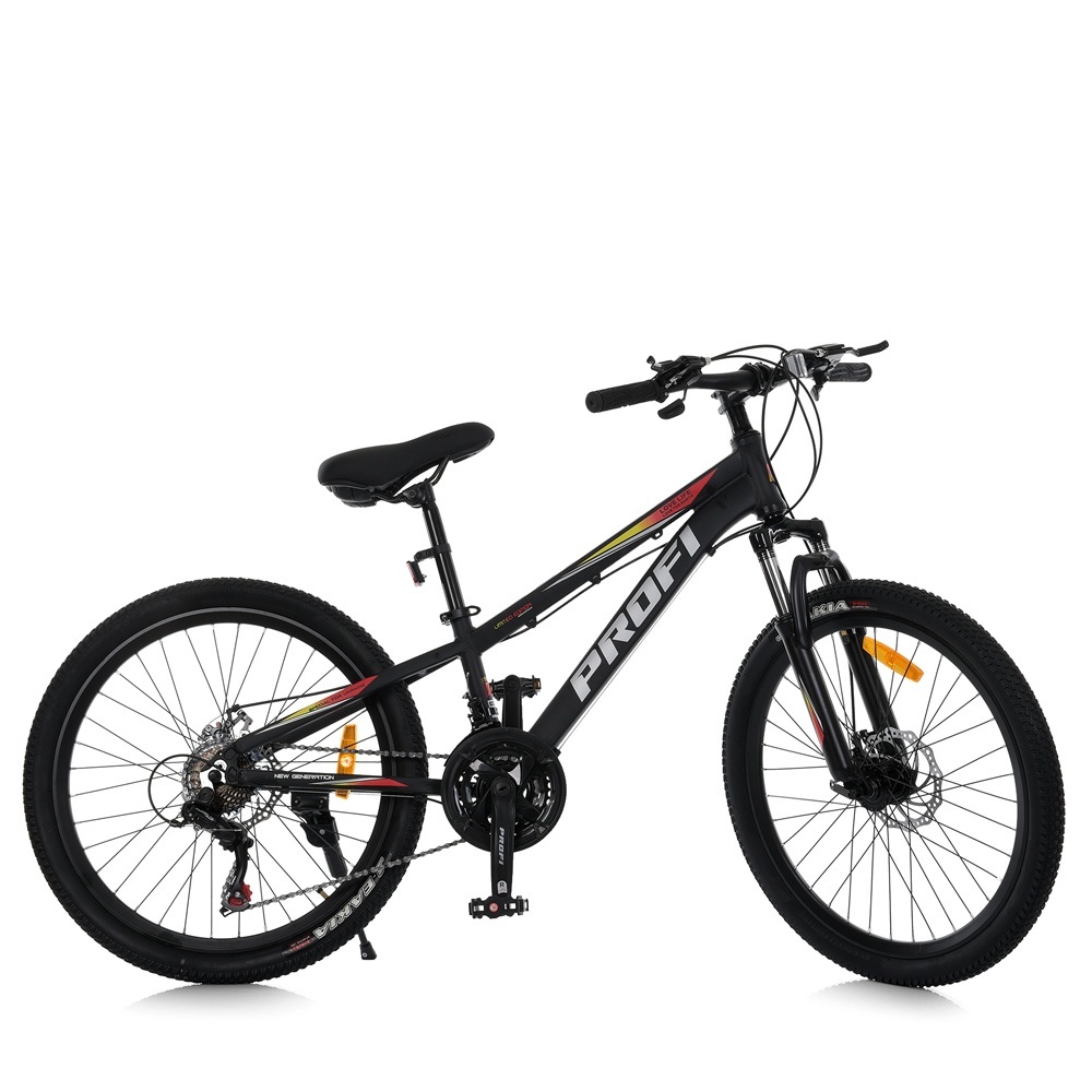 Велосипед 26 д. MTB2601-2 алюм. рама 13", SHIMANO 21SP, швидкозанім. колеса, чорний