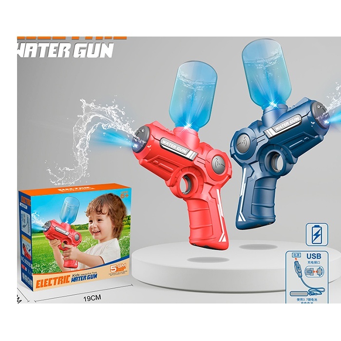 Водяний автомат 9009B акум., USB, 2 кольори, світло, кор., 18,5-16-6,5 см.