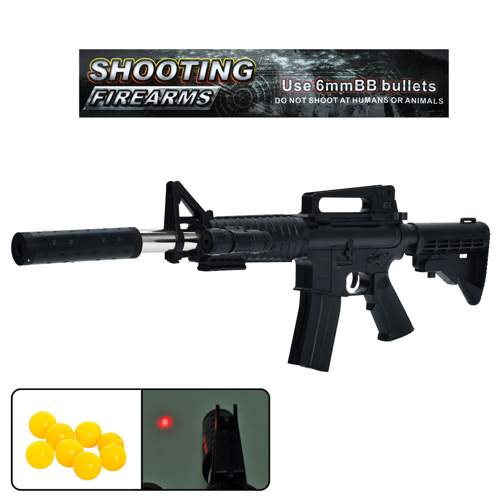 Автомат 771-1 пластикові кулі, лазер, бат. (табл.), кул., 20-71-6 см.