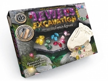 Набір для проведення розкопок "JEWELS EXCAVATION" камні укр