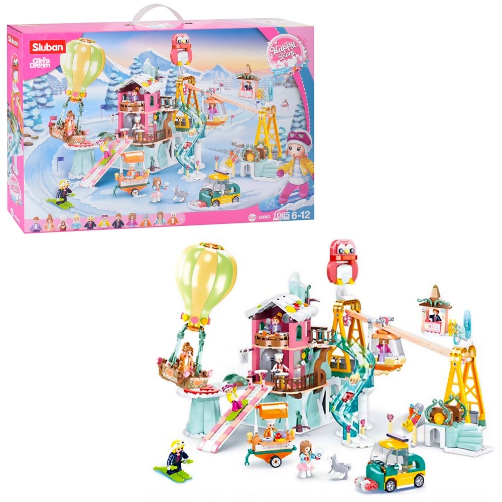 Конструктор SLUBAN M38-B0962 "Happy Diary" Лижний майданчик,1065 дет.