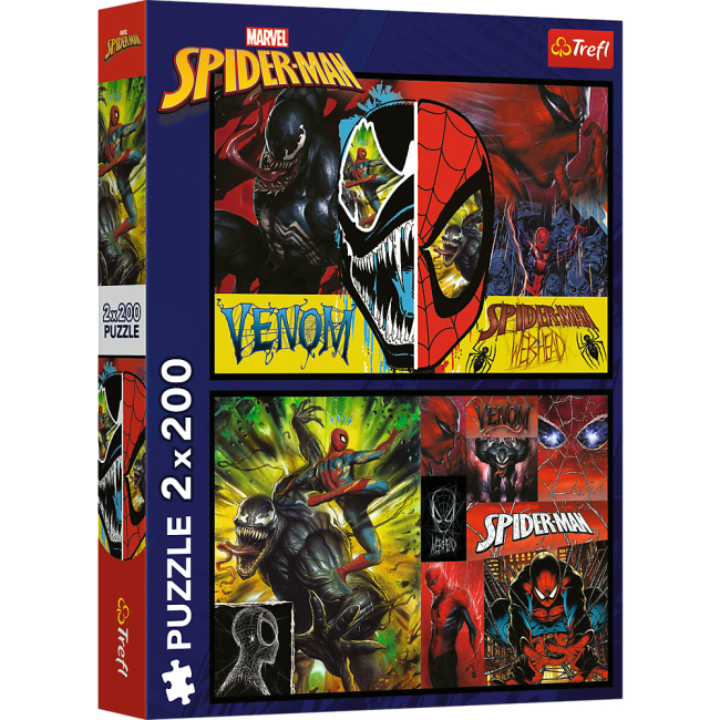 33141 Trefl Пазли "2x200" Spiderman Людина-павук день і ніч
