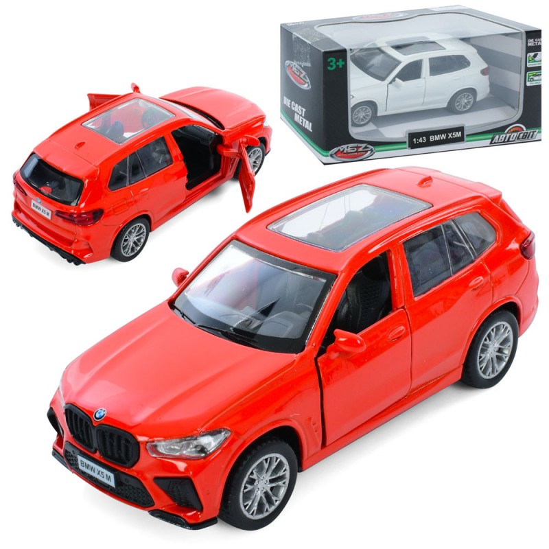 Джип AS-3026 АвтоСвіт, 1:43, BMW X5M,мет.,інерц.,відчин.двері,гум.колеса,2 кольори,кор.,14,5-7-6,5см