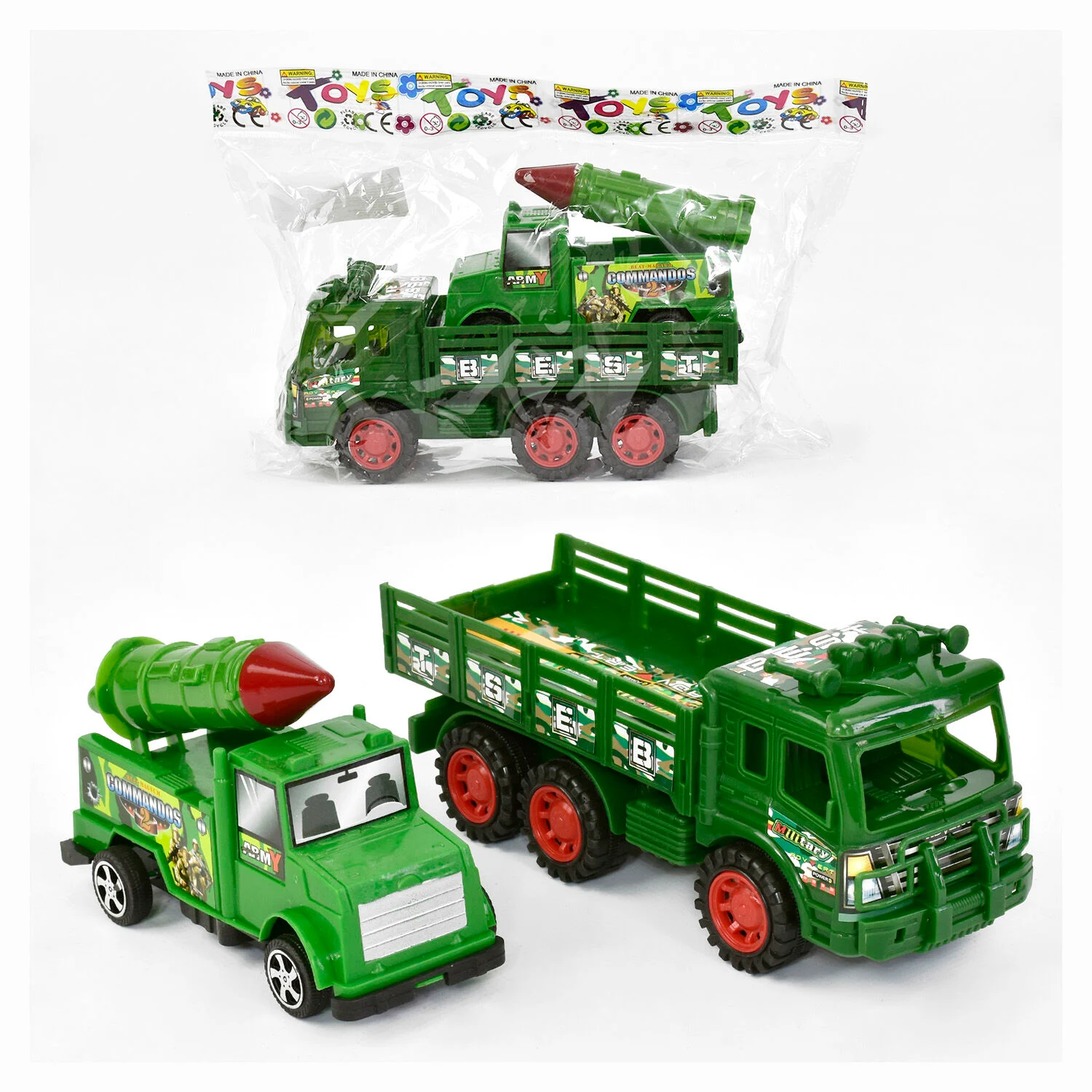 Набір машин 858 В-20 (120/2) "Військова техніка", інерція, рухомі деталі, 2шт у пакеті